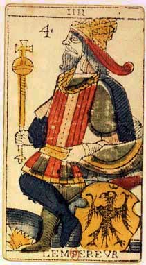 Tarot de Marseille IV — L'Empereur