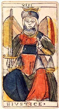 Tarot de Marseille VIII — La Justice