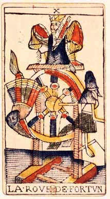 Tarot de Marseille X — La Roue de Fortune