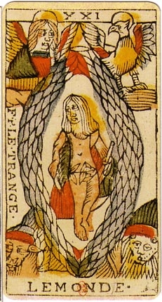 Tarot de Marseille XXI — Le Monde