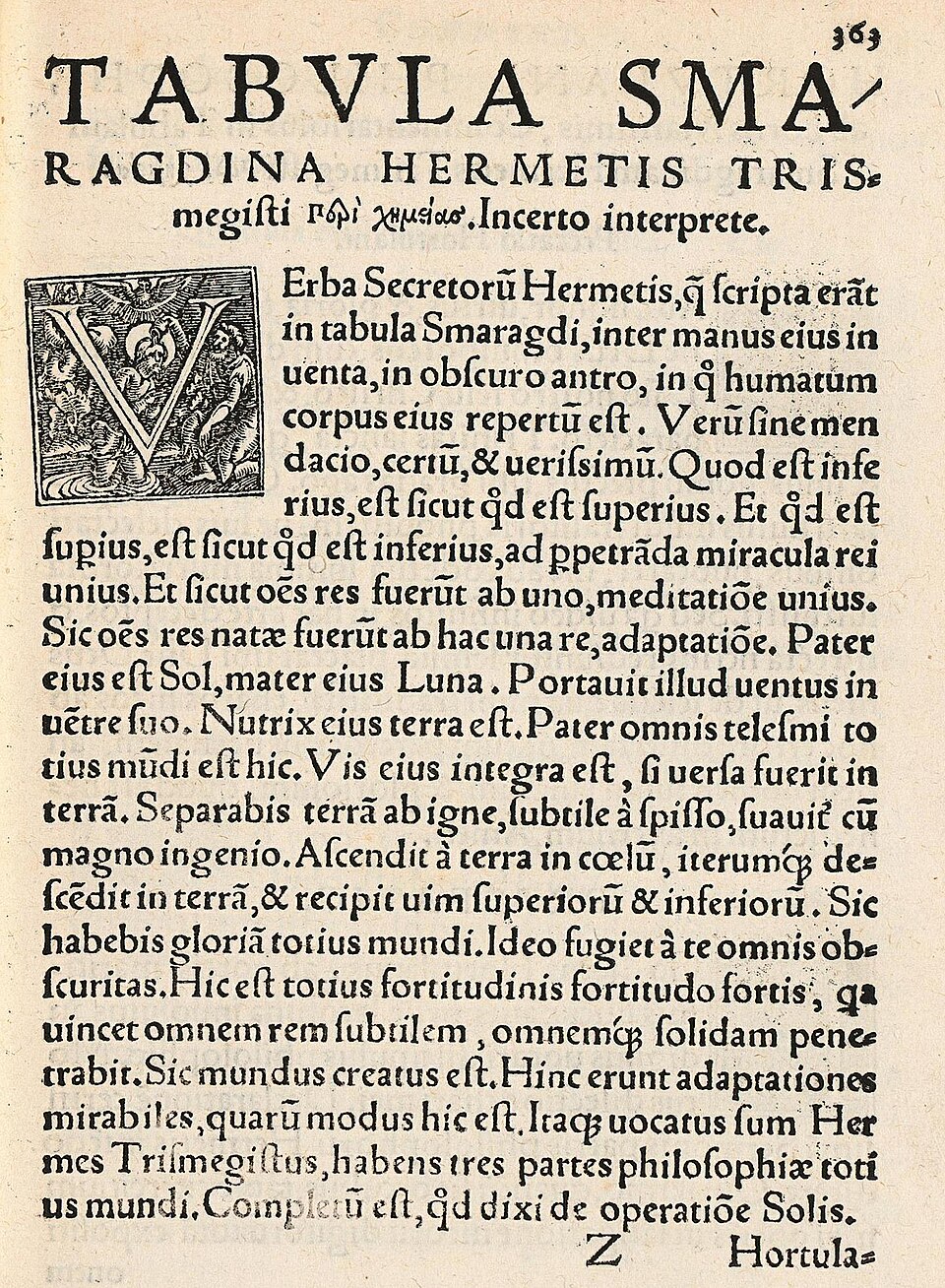 Emerald Tablet — Petreius Text