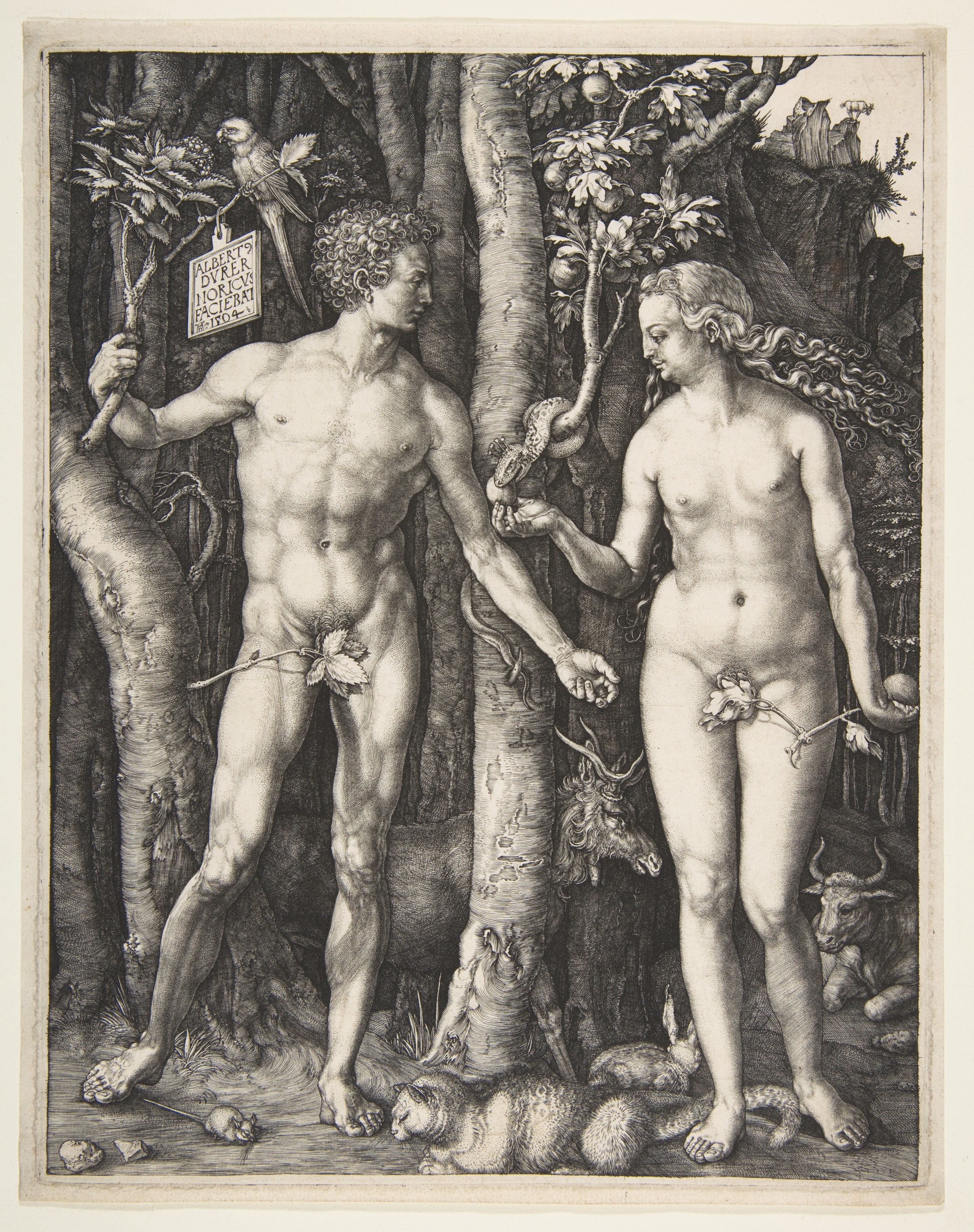 Adam and Eve — Albrecht Dürer (1504)
