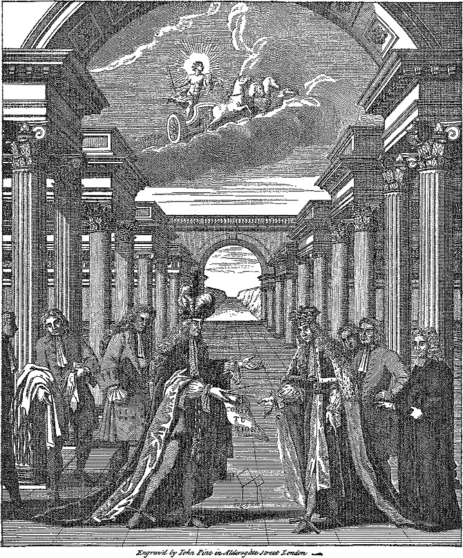 Anderson's Constitutions Frontispiece (1723)