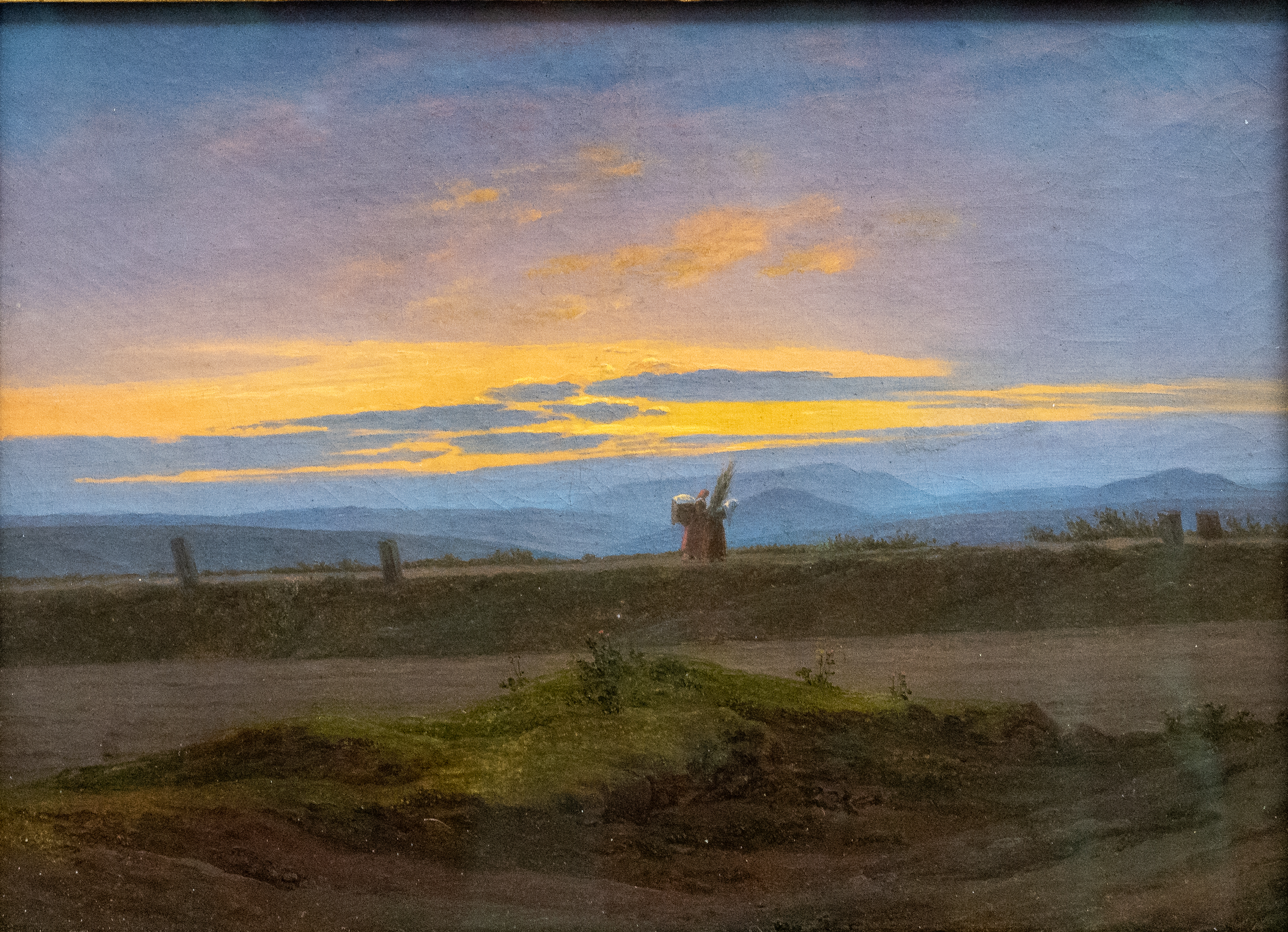 Elblandschaft (mit zwei Reisigsammlerinnen) (Caspar David Friedrich)-WUS03286.jpg