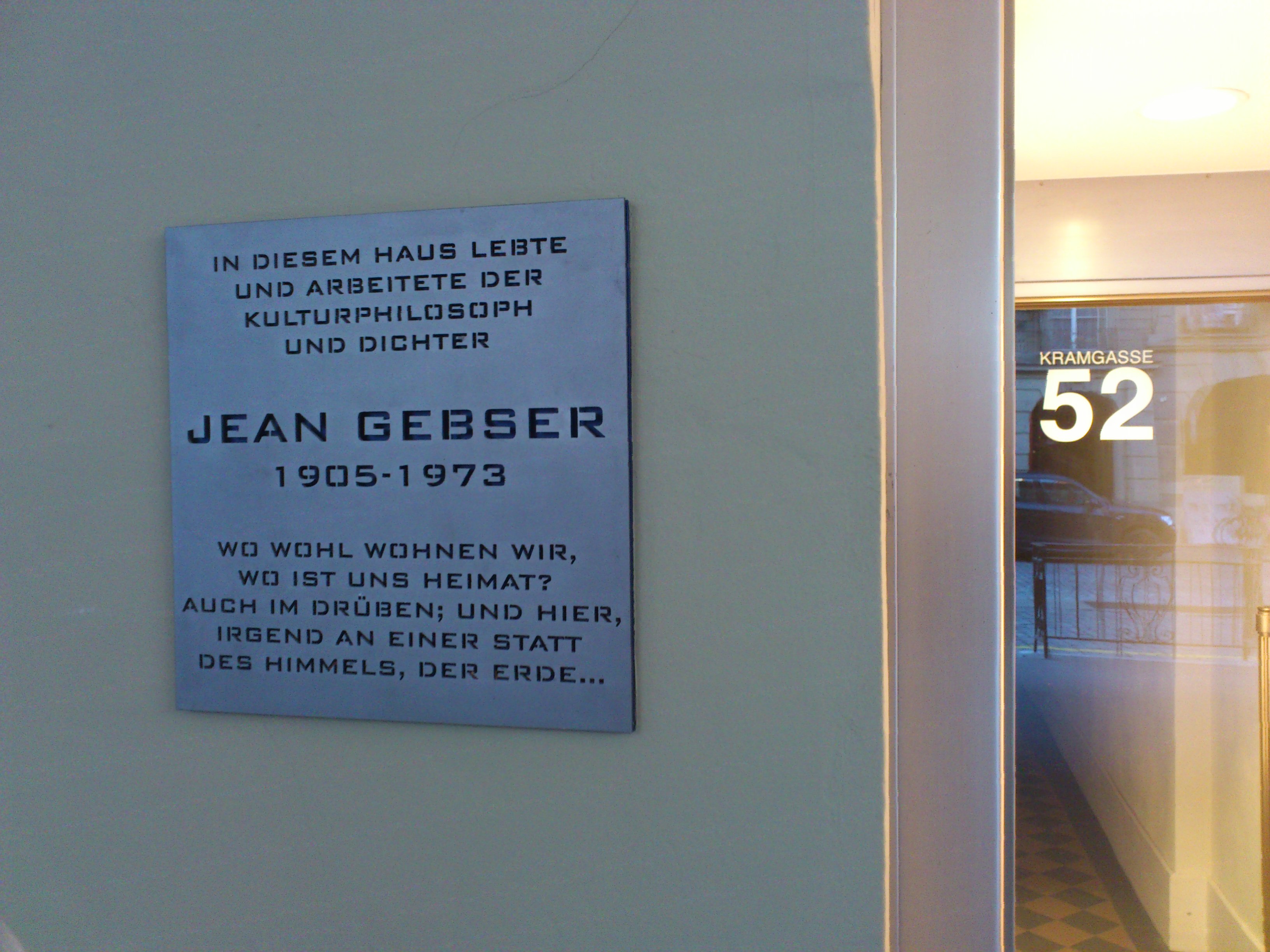 Jean Gebser Gedenktafel in Bern.jpg