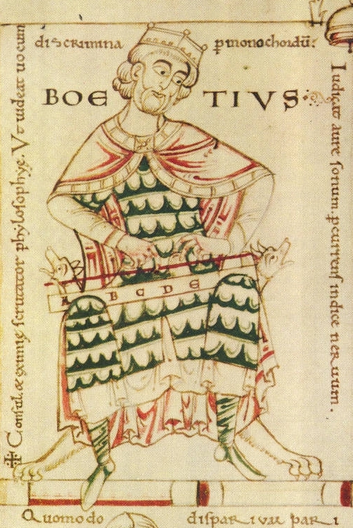 Boethius — Medieval Manuscript Illustration